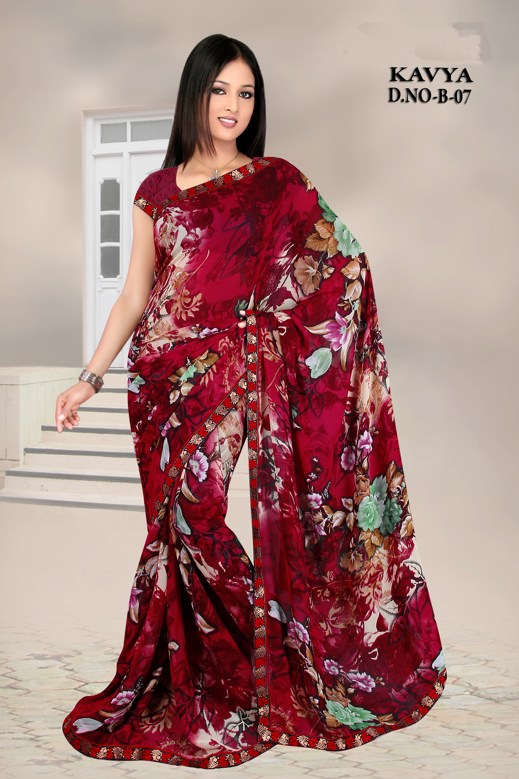 Fancy Printed Bollywood Kavya Saree